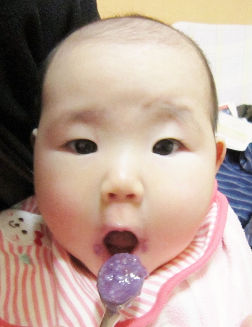 孫娘　パープルスイートロード(紫芋)＆有機栽培米の離乳食